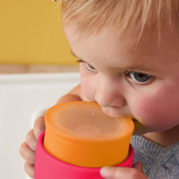 b.box Kubek 360 do nauki picia dla dzieci – kubek treningowy niekapek | strawberry shake