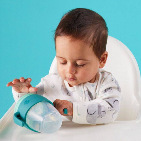 b.box Kubek 360 do nauki picia dla dzieci – kubek treningowy niekapek | emerald forest