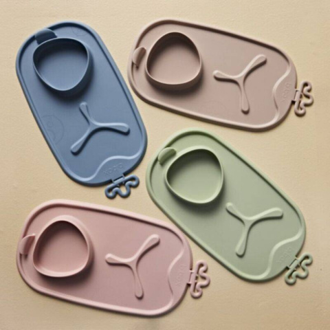 b.box ROLL+GO Zwijana mata BLW do jedzenia dla dzieci błękit