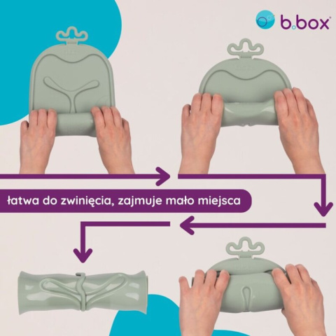 b.box ROLL+GO Zwijana mata BLW do jedzenia dla dzieci błękit