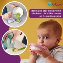 B.box FILLl+FEED Silikonowa miseczka z pokrywką do karmienia niemowląt i dzieci RÓŻ