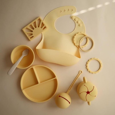 Mushie Etui na Smoczek Kula Ball - Pale Daffodil (Sunshine)