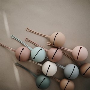 Mushie Etui na Smoczek Kula Ball - Pale Taupe Natural