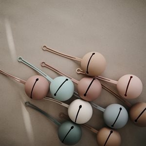 Mushie Etui na Smoczek Kula Ball - Pale Taupe Natural