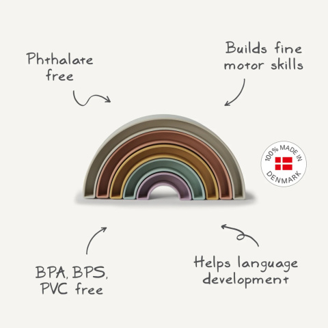 Mushie Tęcza Rainbow Hillside