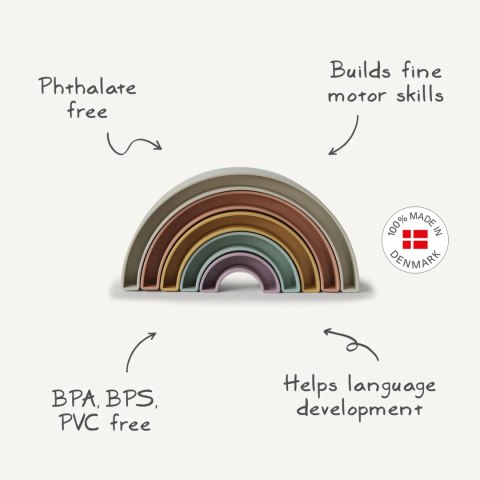 Mushie Tęcza Rainbow Tropical