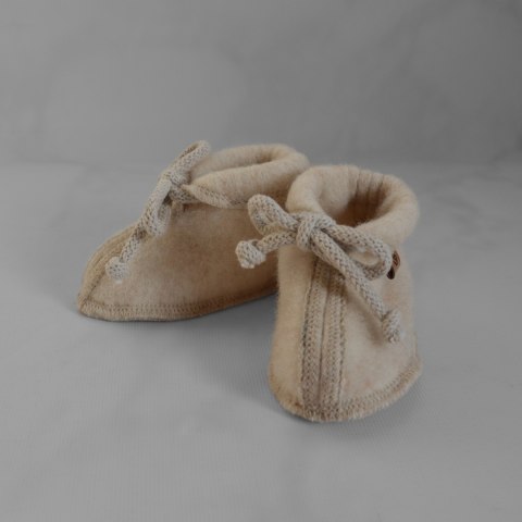 Zaffiro Buciki dziecięce Wełna premium Beige