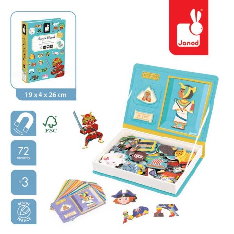 Janod Magnetyczna układanka Historia Magnetibook 3-8 lat
