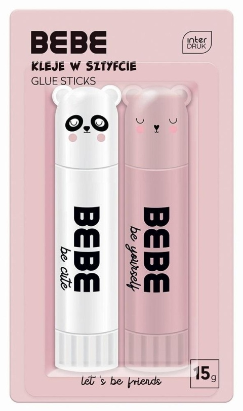 Klej w sztyfcie 15g BB Friends Girls 2szt. BEBE