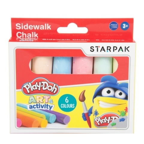 Kreda chodnikowa Jumbo 6 kolorów Play-Doh STARPAK