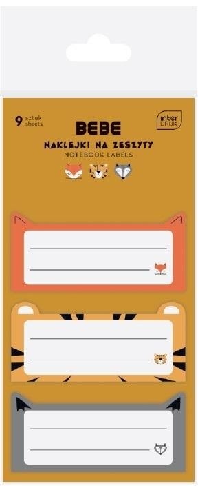 Naklejki na zeszyt BB Friend Boys 9szt. BEBE