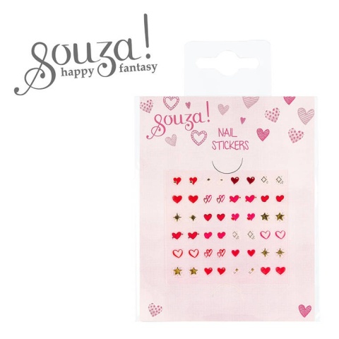 Souza! Naklejki na paznokcie dla dzieci Serduszka