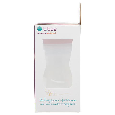 B.box Kubek treningowy do nauki picia 240 ml | różowy