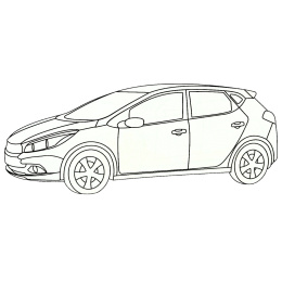 Kolorowanka z tatuażami - Samochody osobowe