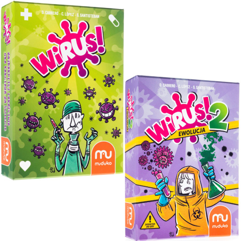 Komplet 2 Gier WIRUS i Wirus 2 Ewolucja MUDUKO