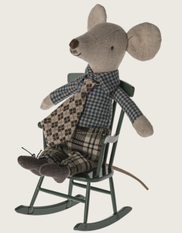 Maileg Fotel na biegunach - Akcesoria dla lalek - Dark green