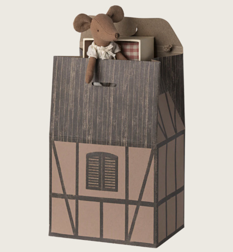 Maileg Torebka papierowa domek - Farmhouse bag - Rose