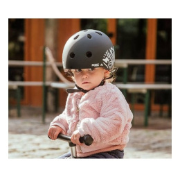 SCOOTANDRIDE Kask dla dzieci 1-5 lat XXS-S | Zebra