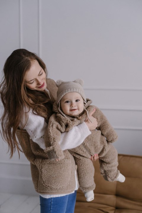 Zaffiro Kamizelka dla dorosłych Lily 100% wełna - Baranek Brown