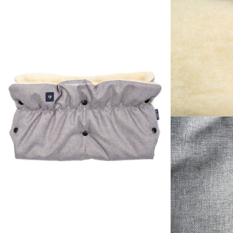ZAFFIRO Mufka do wózka iMOVE - melange light grey