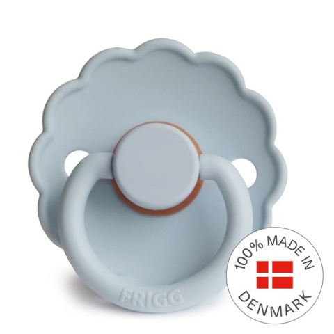FRIGG Smoczki 0-6m Daisy Kauczuk Powder Blue + Glacier Blue - Rozmiar 1