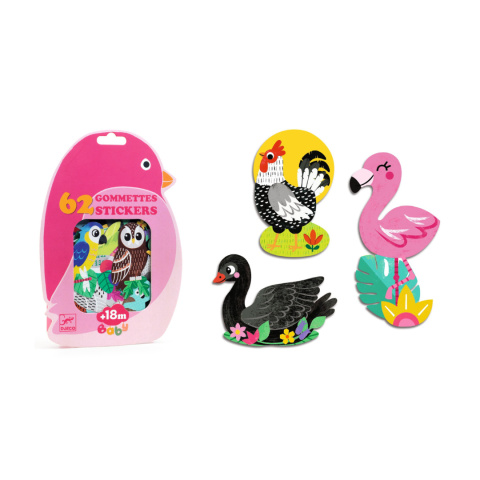 Djeco Naklejki dla maluchów PTAKI DJ00058