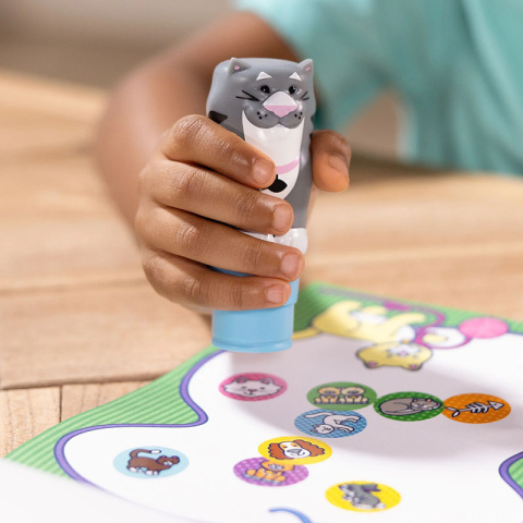 Melissa & Doug Książeczka z naklejkami i stempel Sticker Wow Kot 50691