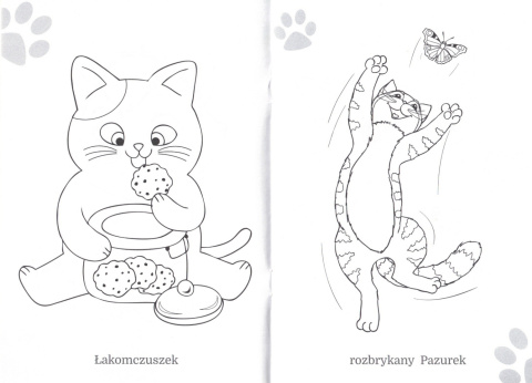 Kolorowanka Maluszkowe malowanie. Kotki