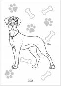 Kolorowanka Maluszkowe malowanie. Psy rasowe