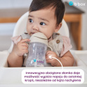 B.box bidon dla dzieci - kubek niekapek ze słomką 240 ml | latte