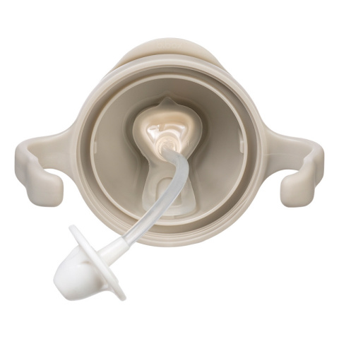 B.box bidon dla dzieci - kubek niekapek ze słomką 240 ml | latte