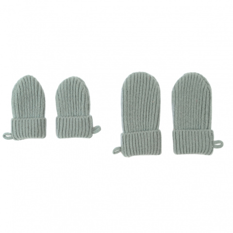 LODGER Rękawiczki z wełny merino | zielone