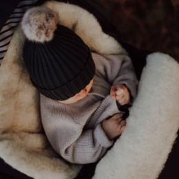 ZAFFIRO Śpiworek iGrow | Nordico wełna basic black