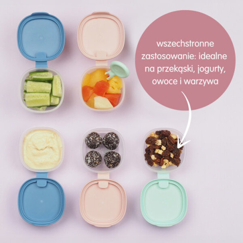 B.box Zestaw 3 pojemników na przekąski dla dzieci | Berry