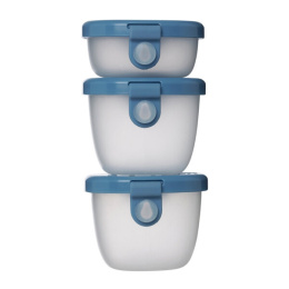 B.box Zestaw 3 pojemników na przekąski dla dzieci | Ocean