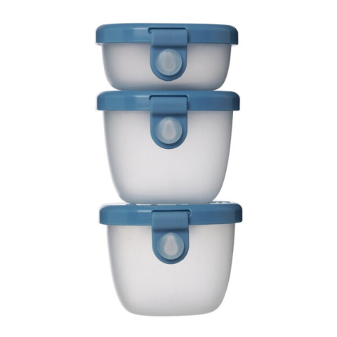 B.box Zestaw 3 pojemników na przekąski dla dzieci | Ocean