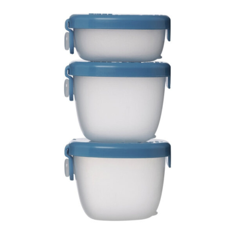 B.box Zestaw 3 pojemników na przekąski dla dzieci | Ocean