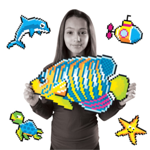 Fat Brain Toys Puzzelki Puzzle  Pixelki Jixelz | Pod Wodą 1500 elementów