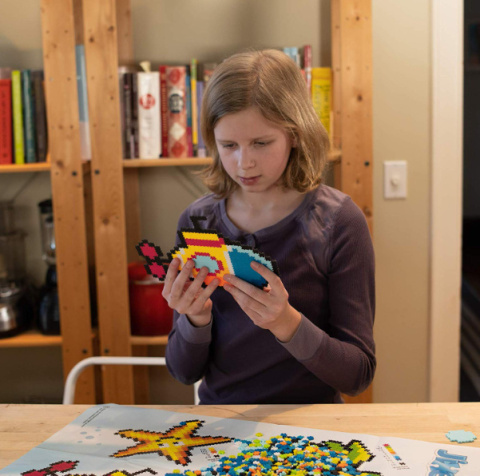 Fat Brain Toys Puzzelki Puzzle  Pixelki Jixelz | Pod Wodą 1500 elementów