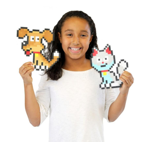 Fat Brain Toys Puzzelki Puzzle  Pixelki Jixelz | Zwierzęta Domowe 700 elementów.