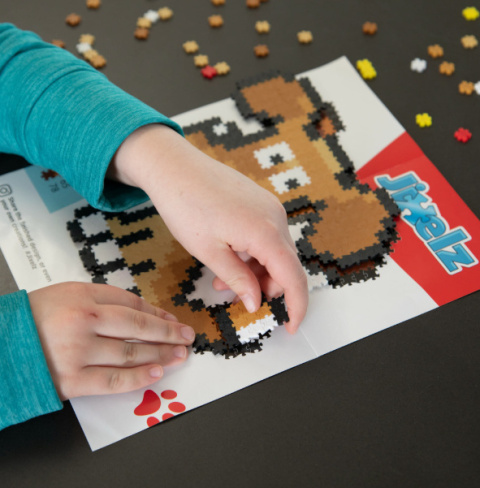 Fat Brain Toys Puzzelki Puzzle  Pixelki Jixelz | Zwierzęta Domowe 700 elementów.