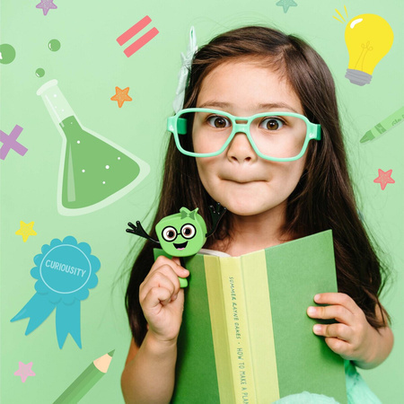 Glo Pals Postać do kąpieli Pippa - zestaw z dwiema kostkami sensorycznymi świecącymi w wodzie