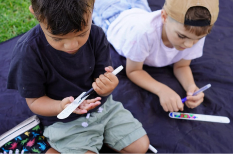 HeyDoodle Bransoletka Samozaciskowa do Kolorowania | Dinozaury