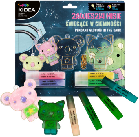 KIDEA Zawieszki Misie świecące w ciemności