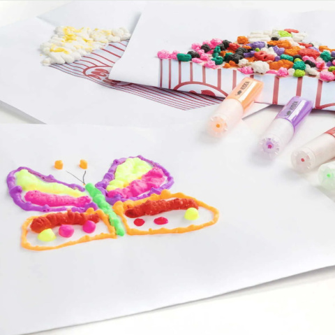 Kidea Popcorn żel - tubki z pęczniącą farbą