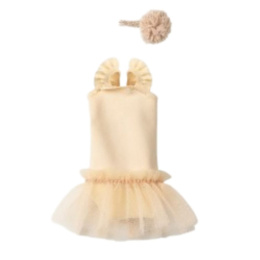 Maileg Kostium baletowy i spódnica kremowe | rozmiar 1