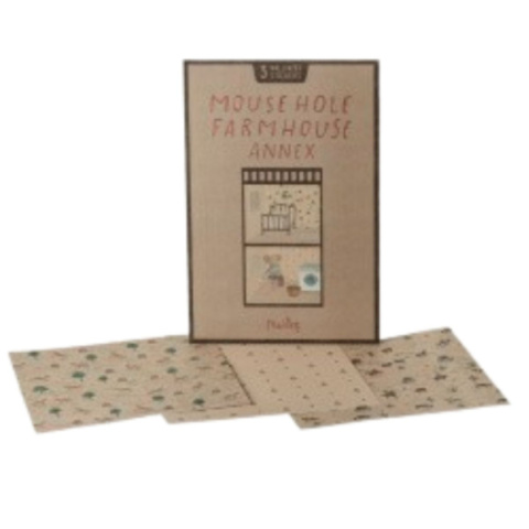 Maileg Trzy Tapety do domku dla myszek