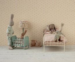 Maileg kołyska | Niebieska mięta