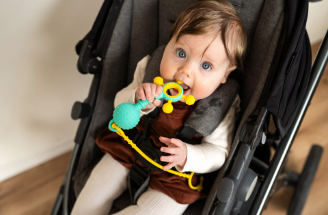 MÖBI - Liinklz - Zestaw Trzech Silikonowych Pasków do Zabawek | Różowe