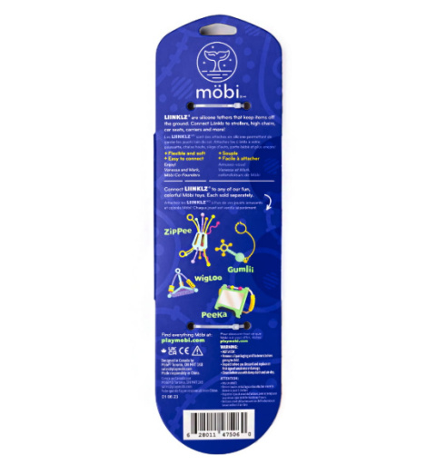 MÖBI - Liinklz - Zestaw Trzech Silikonowych Pasków do Zabawek | Różowe